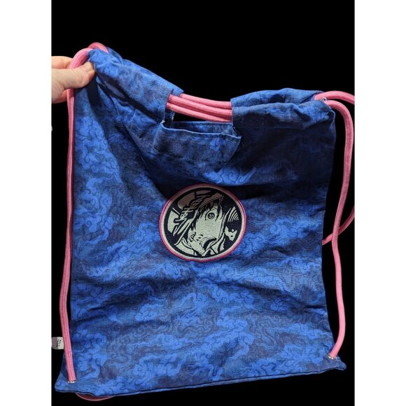 Albino & Preto x Jahan Full Blue Camo Cinch Backpack main image 7